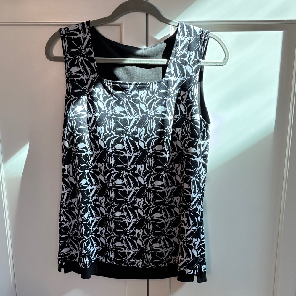 TravelSmith 4 Piece Black & White Set Pants, Skirt, Top Jacket Sz S - Picture 5 of 10